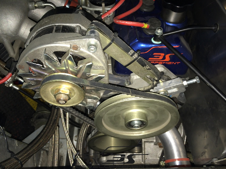 Kit poulie complet TDC traitement anodisé dur