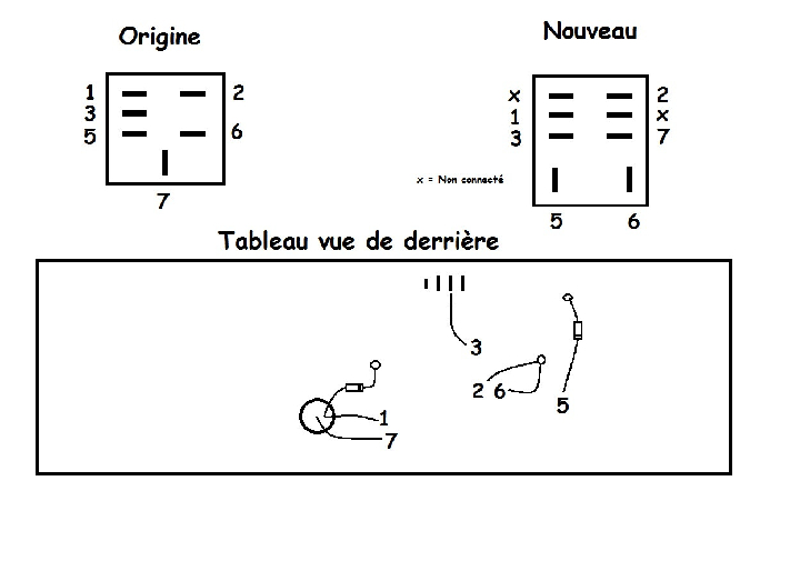 Relais d’éclairage de tableau de bord 16A -12V CC-0