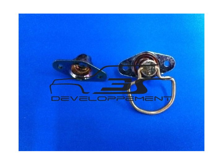 Quart de tour avec anneau rabattable et récepteur (1 pièce)