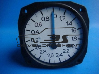 Véritable Manomètre de pression de turbo d’usine d’époque (1 aiguille) 