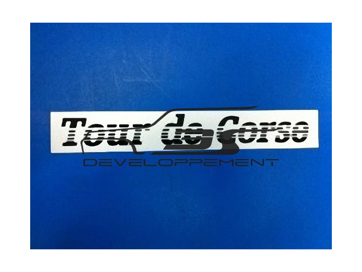 Monogramme sérigraphié TOUR DE CORSE