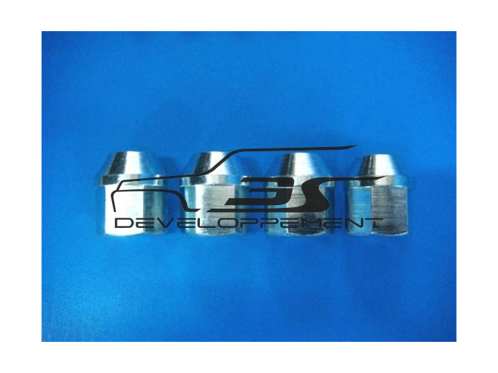 Ecrous de roue acier 12 x 125 cône 90°( prix du jeu de 4 )