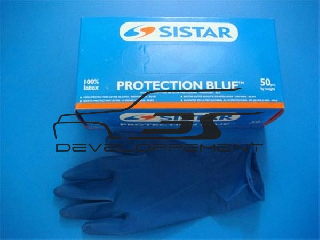 Gants latex bleus spécial hydrocarbureBoite de 50