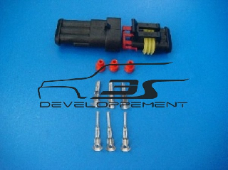 Connecteur étanche 3 broches