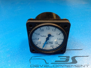 Véritable manomètre de pression de turbo d’usine d’époque, aviation  diam 57mm