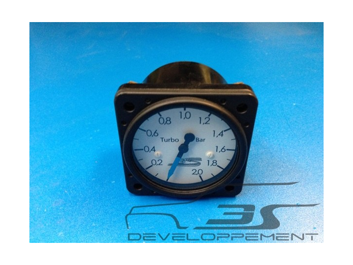 Véritable manomètre de pression de turbo d’usine d’époque, aviation  diam 57mm