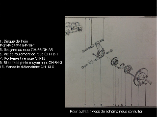 Porte moyeu arrière