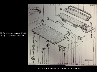Agrafe plage arrière