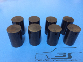 Poussoirs R5 Turbo diam 19mm avec traitement de surface DLC ( le jeu )