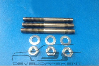 3 goujons inox réfractaire échappement origine sortie turbo