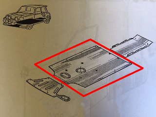 Protection soubassement central polyester