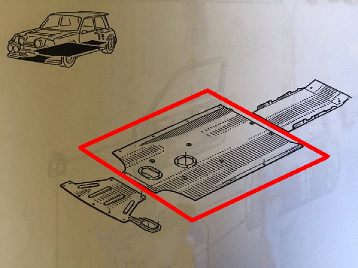 Protection soubassement central polyester