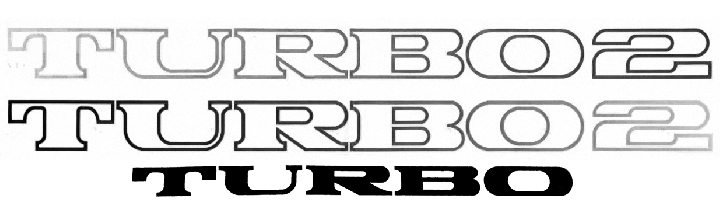 Kit autocollant R5 Turbo 2 portes et hayon gris foncé