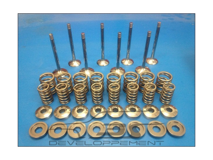Kit soupapes, ressorts, coupelles inférieur et supérieur fabrication NIMONIC