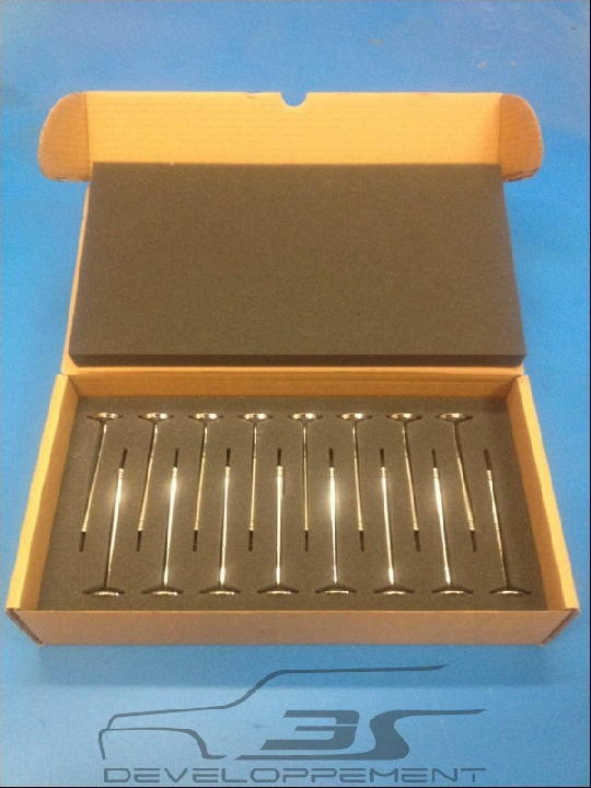 Kit soupapes, ressorts, coupelles inférieur et supérieur fabrication NIMONIC