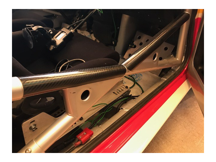 Cache tube arceau carbone D 40mm