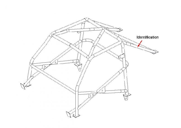 Arceau Renault 5 turbo 6 pts + renforts à boulonner
