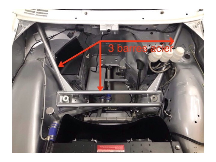 Renfort liaison longerons avant-plancher