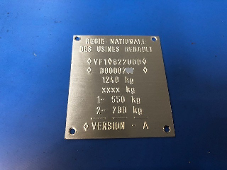 PLAQUE CONSTRUCTEUR  T1 OU T2