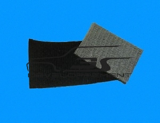 Tissus noir double épaisseur