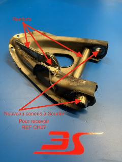Modification Triangle inf AV R5 turbo. renforcé droit Fluid-bloc
